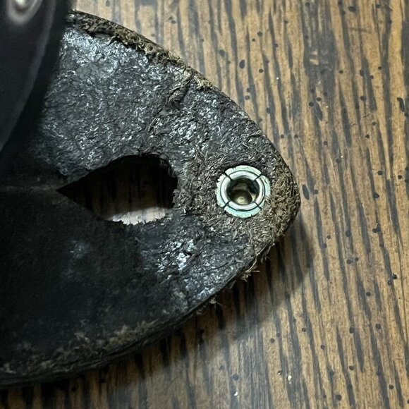 Galls Leather Badge Holder pocket belt clip necklace holes and snap closure - Picture 4 of 6